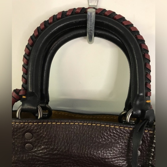 Coach 1941 Rogue in Oxblood Whipstitch Handles Suede 3-Way Carry Rare 58116 - Picture 13 of 16